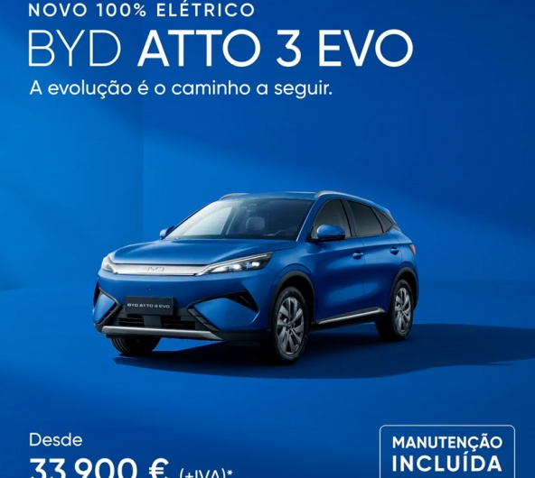 Novo BYD ATTO 3 EVO Desde 33.900 �(+IVA)*