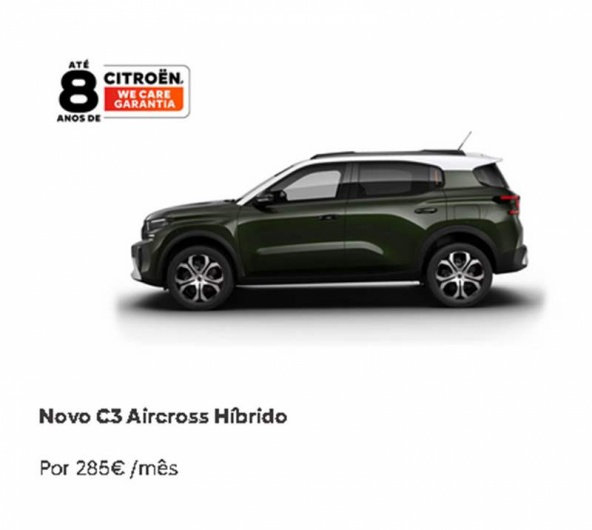 Novo C3 Aircross H�brido Por 285� /m�s*