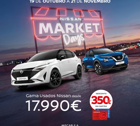 Nissan Market Days 19 Out a 21 Nov