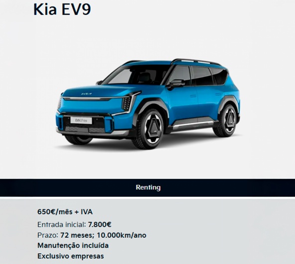 KIA EV9 para Empresas por  650� M�s + IVA*