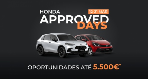 Honda Approved Days com ofertas de at� 5.500 euros  em ve�culos usados certificados