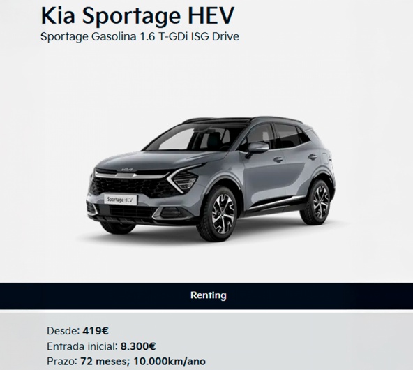 Kia Sportage HEV desde 419� M�s*
