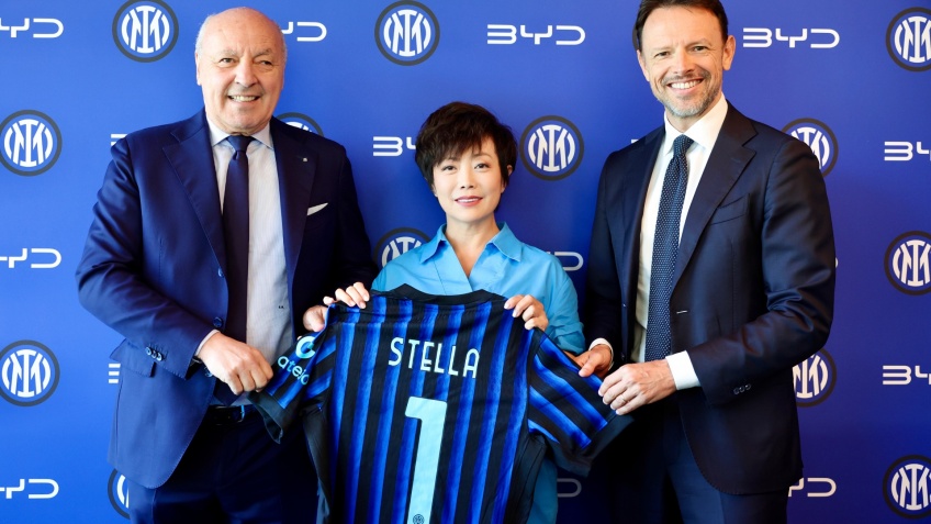 Grupo BYD � o parceiro autom�vel global do FC Internazionale Milano
