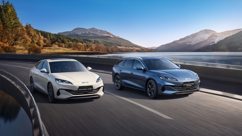 Novo BYD SEAL 6 DM-i j� dispon�vel em Portugal nas carro�arias Sedan e Touring, com a liberdade da tecnologia Super H�brida Plug-in