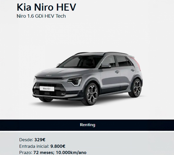 Kia Niro HEV Niro 1.6 GDi HEV Tech desde 329� M�s*