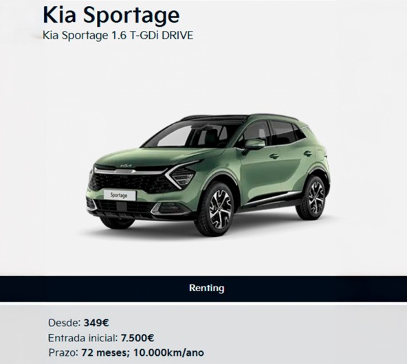 Kia Sportage 1.6 T-GDi DRIVE Desde 349� / M�s*