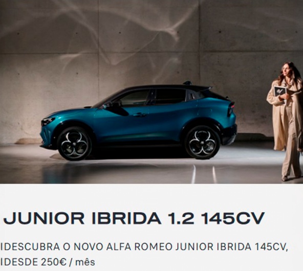 ALFA ROMEO JUNIOR IBRIDA 1.2 145Cv DESDE 250�/M�S