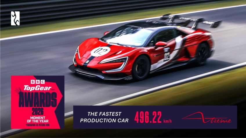 BYD Group celebra pr�mio TopGear.com �Moment Of The Year 2026� com o recorde de velocidade do YANGWANG U9 Xtreme