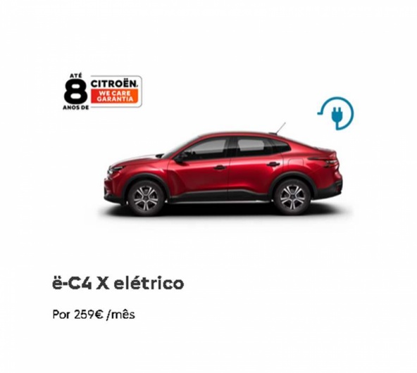 �-C4 X el�trico Por 259� /m�s*
