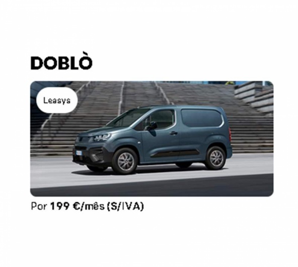 Novo Dobl�  1.5 BlueHDi 100cv Curta - S�rie 3 Por 199 �/m�s (S/IVA)